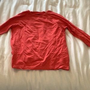 Athleta girl red sparkle athletic top| size 12
